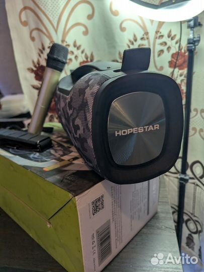 Блютуз колонка hopestar A6 Pro с караоке