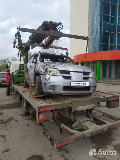Mitsubishi Outlander 2.4 AT, 2006, битый, 150 000 км
