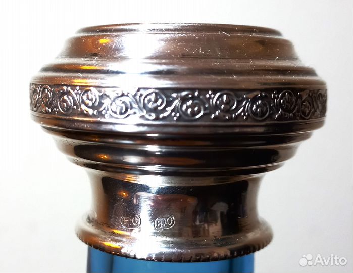 Графин хрустальный с серебром