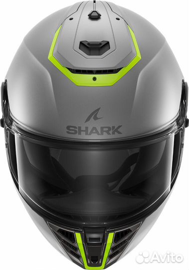 Шлем Shark spartan RS blank MAT Silver/Yell XL