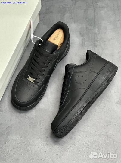 Кроссовки nike air force 1 black (Арт.80502)