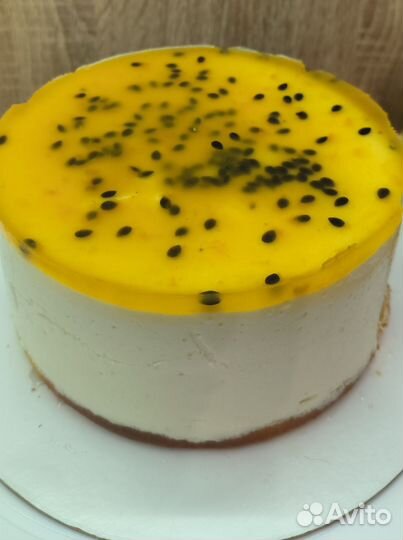 Торт-суфле манго-маракуйя кето/lchf