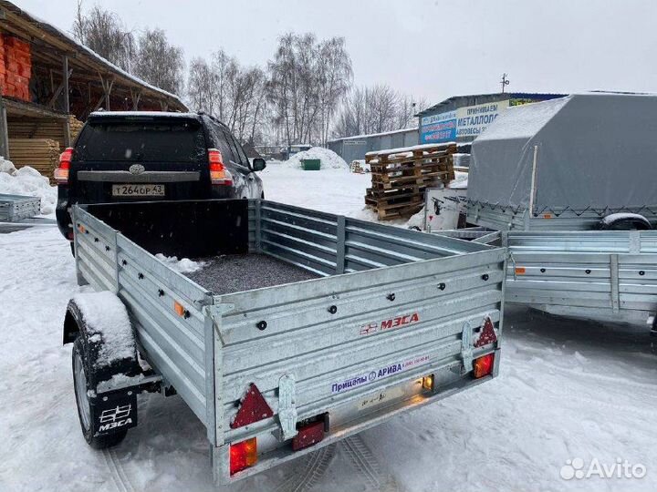 Прицеп легковой mzsa с высоким бортом. Рассрочка