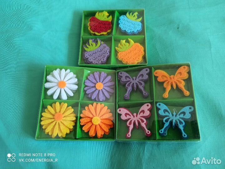 Наклейки из фетра