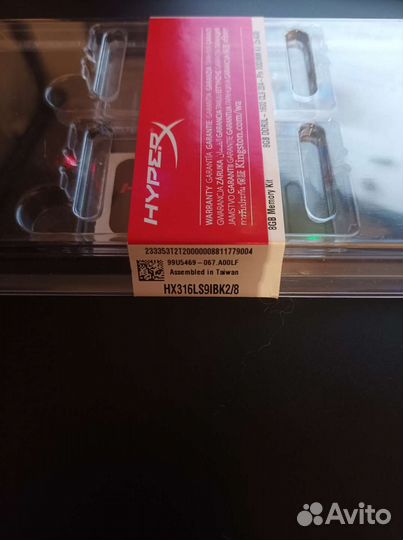Оперативная память hyperx impact ddr3 4gb
