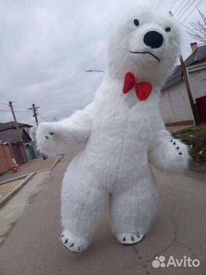 Аниматор Белый Мишка / Танцующий Мишка