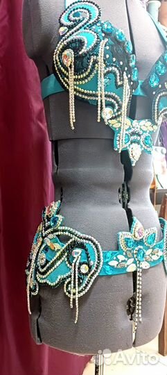 Костюм для восточного танца (лиф и пояс)