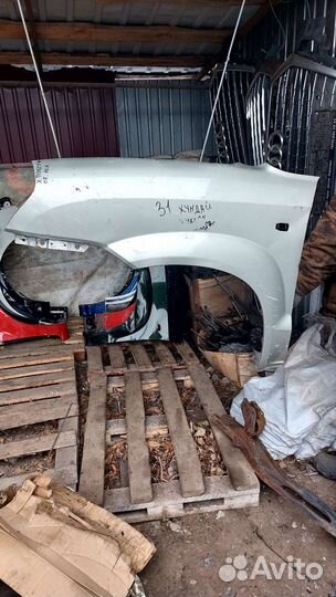 Крыло переднее левое. Hyundai Tucson. 2007г