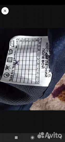 Форма Охраны синяя