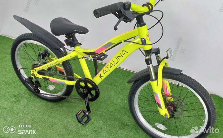 Велосипед TechTeam Katalina 20д. рост 11 желтый