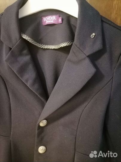 Школьная форма синий пиджак на девочку 122 новый