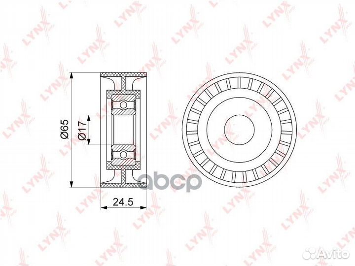 Ролик ремня приводного mitsubishi ASX 1.8-2.0 1