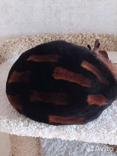 Берет из норки стриженной