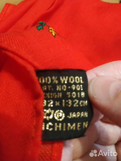 Японский платок, шерсть