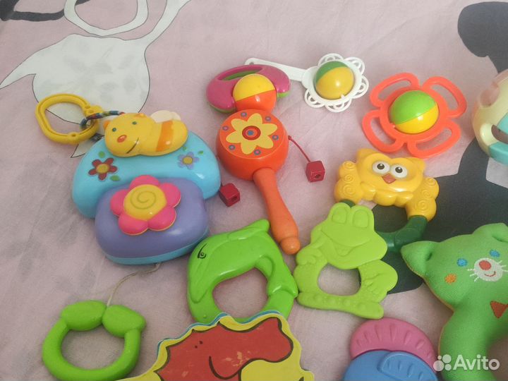 Погремушки грызунки развивающие игрушки