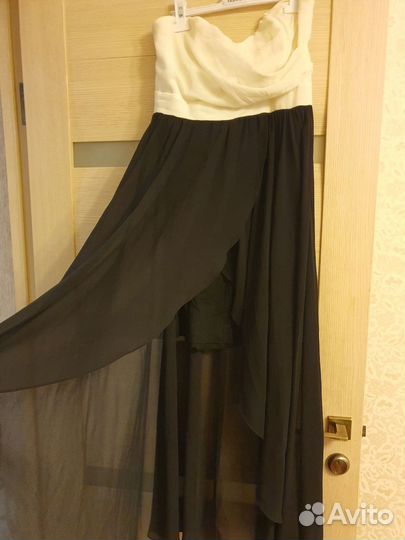 Платье вечернее со шлейфом 46 размер