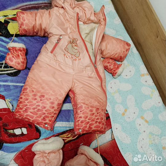 Комбинезон зимний 68 74 на овчине