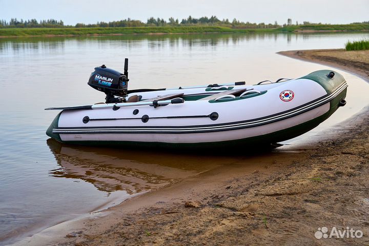 Лодка mishimo (мишимо) lite 300 бело-зеленая