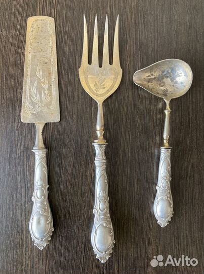 Антикварное столовое серебро