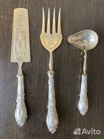 Антикварное столовое серебро