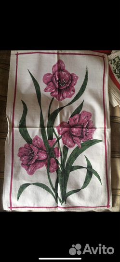 Полотенце льняное СССР новое