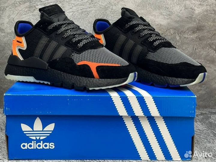 Кроссовки Adidas Nite Jogger Black Carbon (36-45)