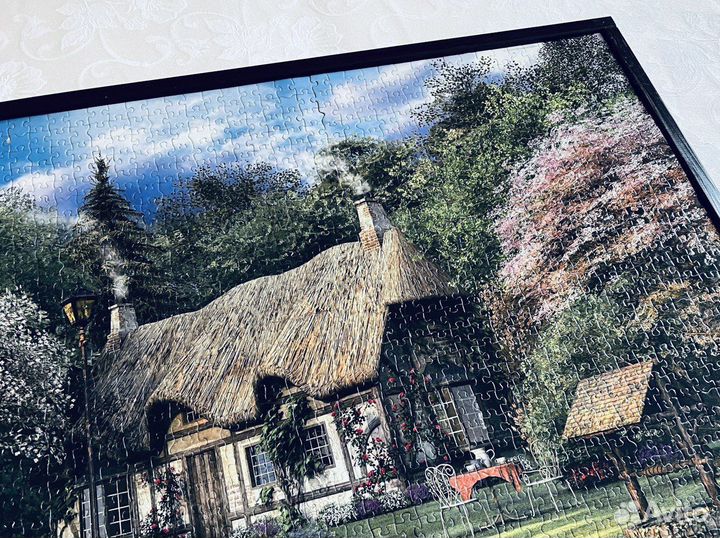 Пазл картина 2000 деревенский домик ретро