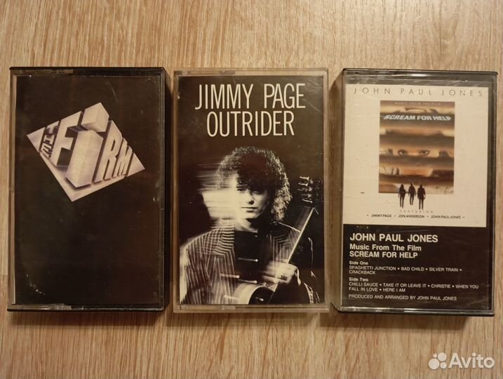 Кассеты Jimmy Page, The Firm, США. Цена за все
