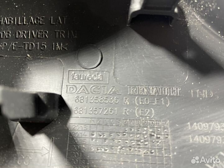 Накладка торпедо Renault Duster