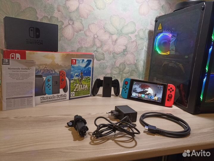 Nintendo switch прошитая + игры