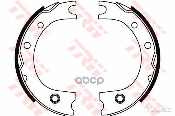 Колодки тормозные барабанные задн toyota: land