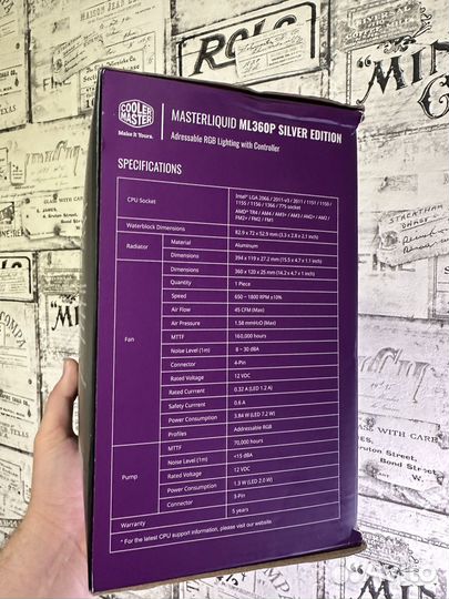 Сжо MasterLiquid ML360P Silver Edition