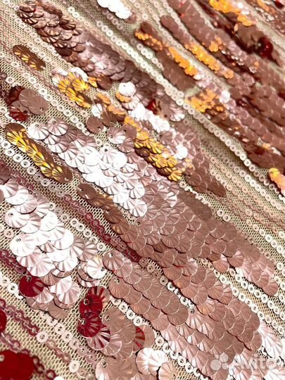 Ткань С пайетками на сетке