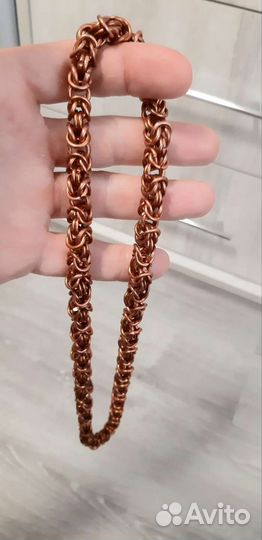 Цепь медная Тяжёлая без замка