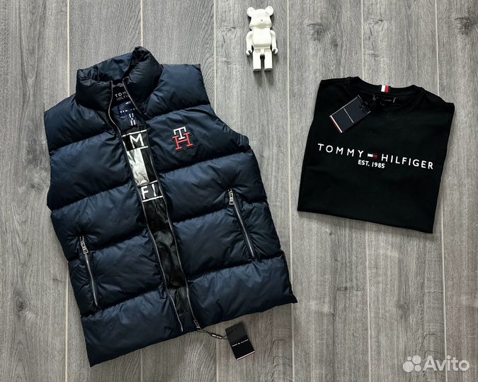 Мужской жилет Tommy Hilfiger+футболка в подарок