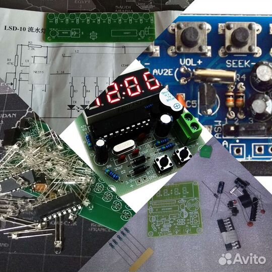 Конструктор обучающий пайке комплект из 5 наборов