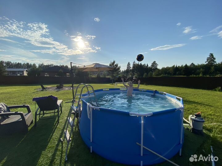 Каркасный бассейн bestway 305*100+песч.фильт