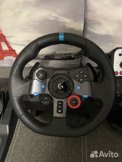 Руль Logitech g29+педали+шифтер g25