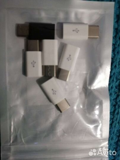 Переходник type-c папа, Micro USB мама
