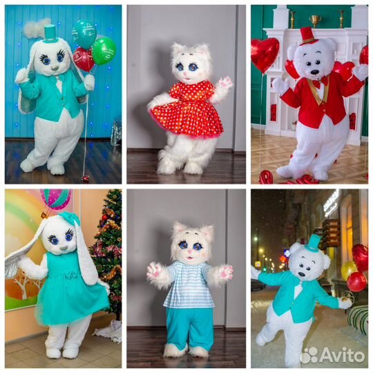 Аэромедведь, ростовые куклы, звезды