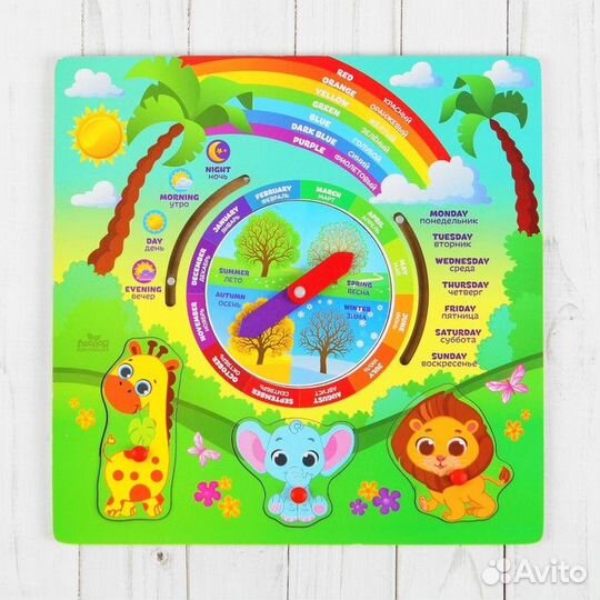 Часы Рамка Вкладыш 25*25см - дерево