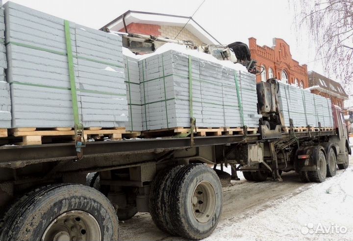 Газобетонные блоки 625 x 400 x 250 мм