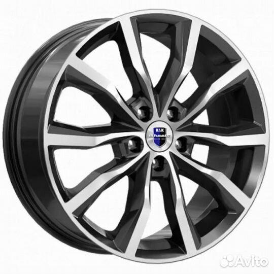 Диски K&K Портер 7.5x18 5*108 ET33 DIA67.1 Алмаз черный Литой