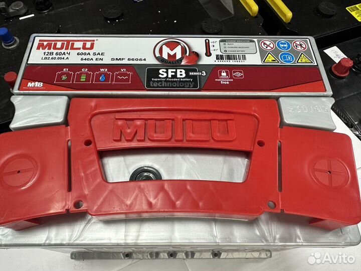 Аккумулятор mutlu SFB M3 60 Ач 600 А обр низ
