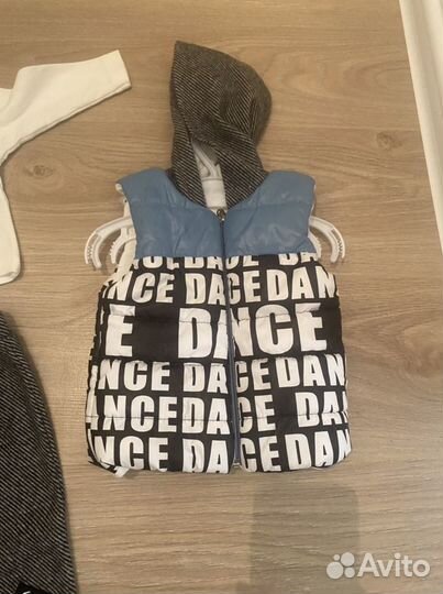 Костюм детский жилетка брюки и водолазка 68-74