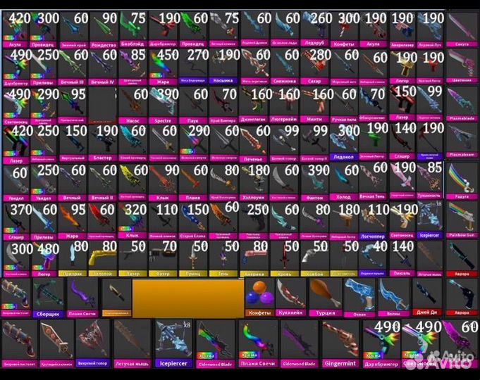 Ножи мм2 роблокс