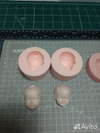 Силиконовые формы личиков для ватных игрушек