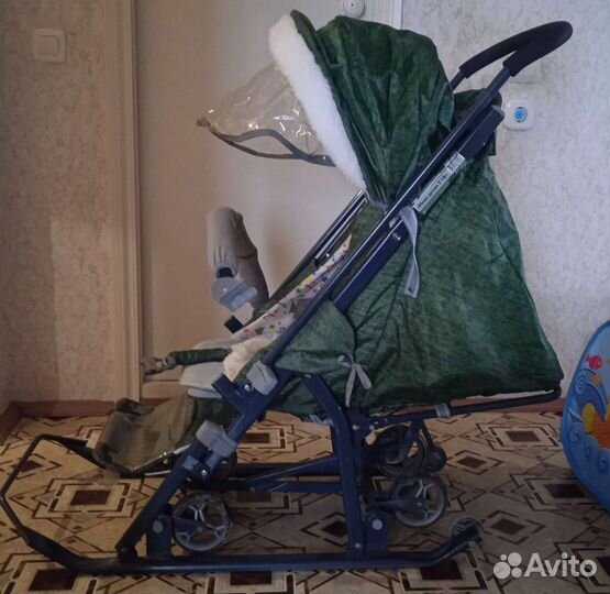 Детские санки коляска ника