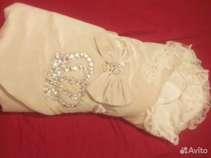 Конверт на выписку зимний для девочки