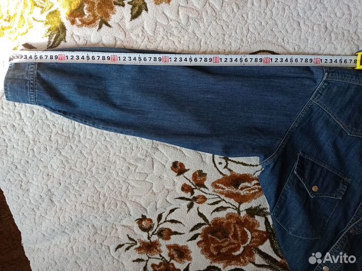 Джинсовая винтажная рубашка Levi's. М